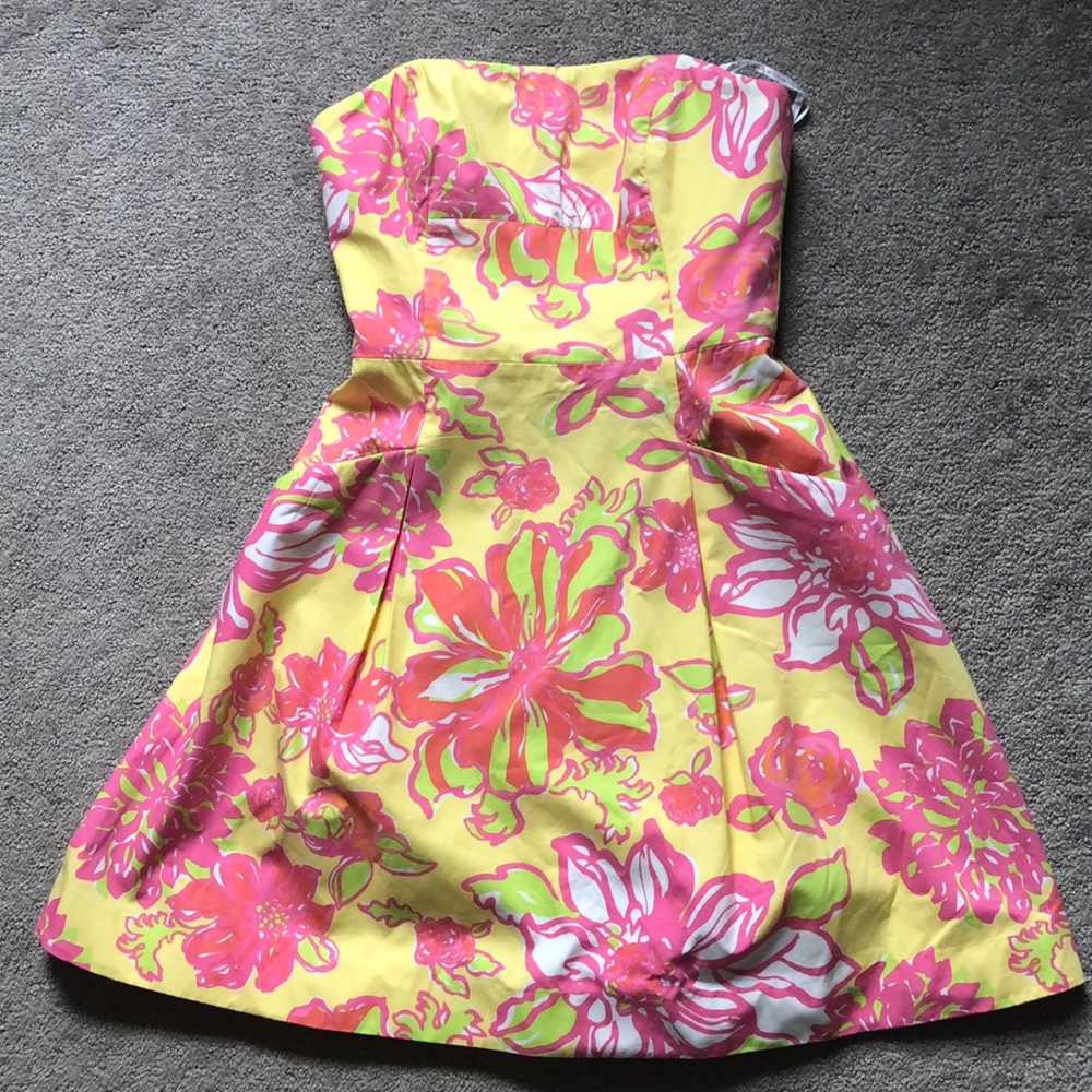 Lilly Pulitzer🌺Strapless Beautiful Vibrant Colors